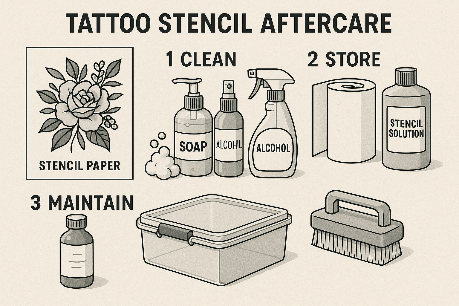 Stencil & Eftervård