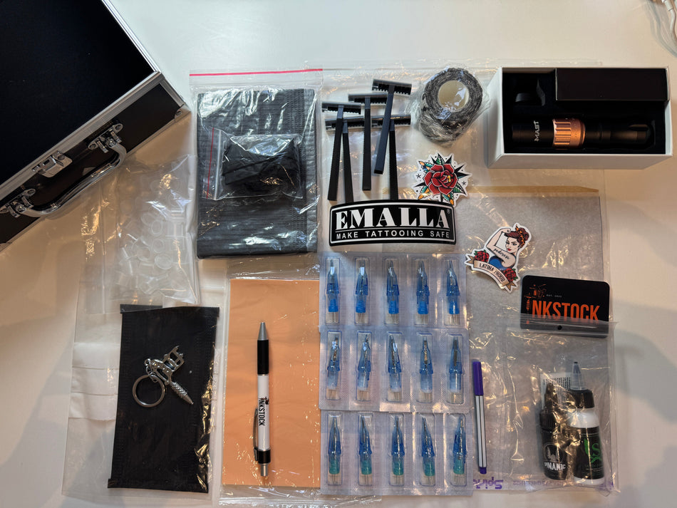 🖤 Tatuerings Startkit – Mast Fold 2 Svart (Komplett nybörjarpaket med väska)
