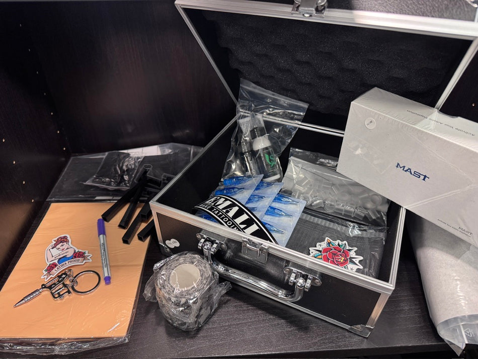 🖤 Tatuerings Startkit – Mast Fold 2 Svart (Komplett nybörjarpaket med väska)