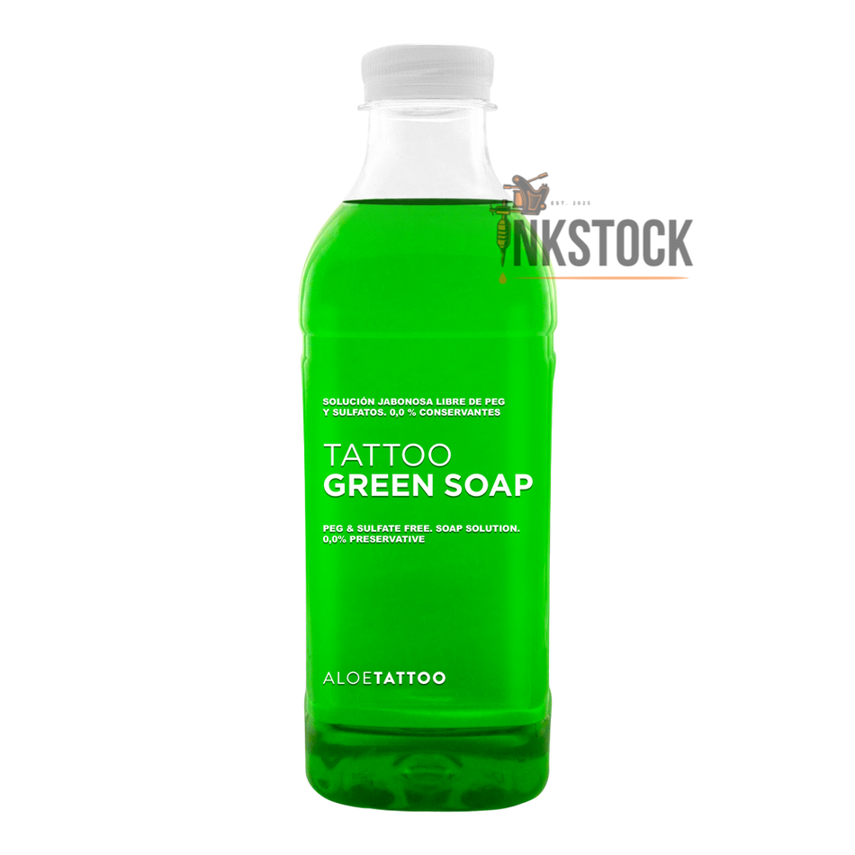 AloeTattoo – Grön Såpa (1000 ml / 34 oz)