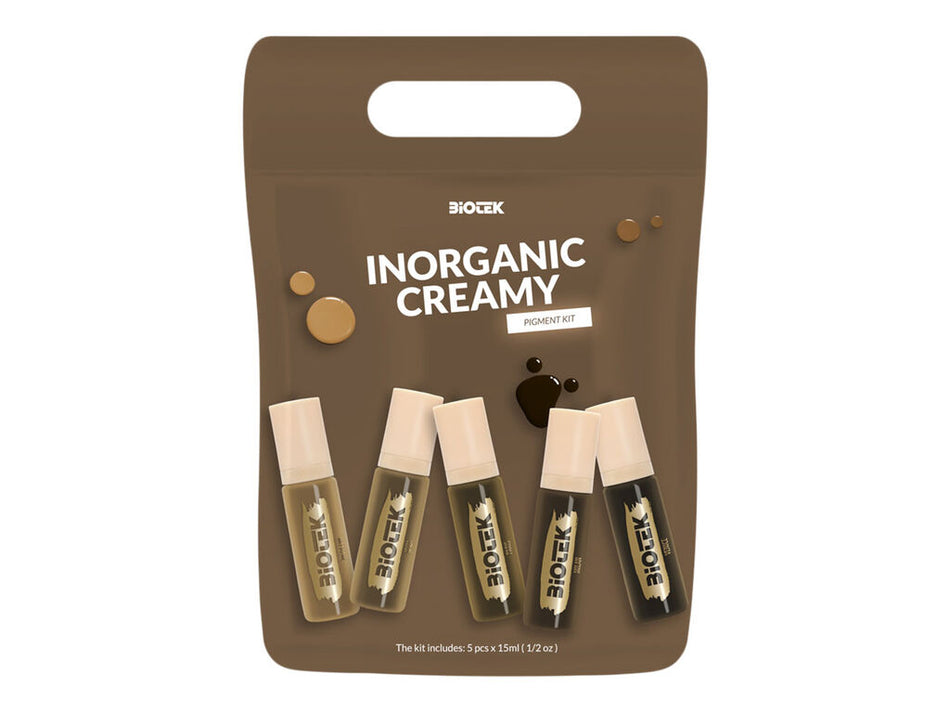 Biotek Inorganic Creamy Brows Set – 5 × 15 ml / 0,5 oz