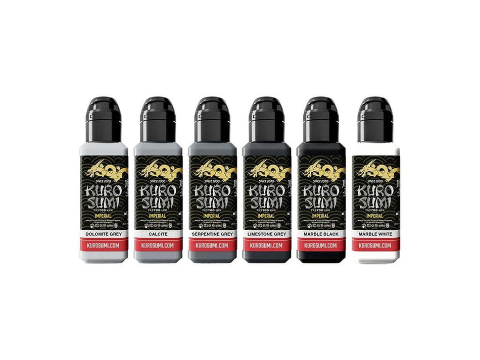Kuro Sumi Imperial – Marble Stone Set - 6 x 44 ml / 1.5 oz