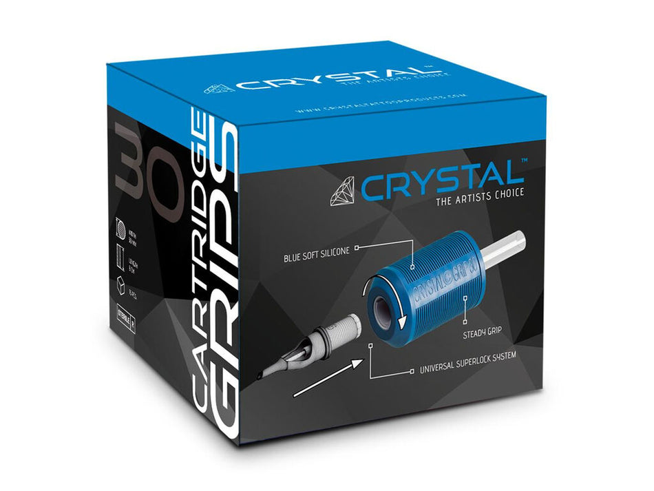 Crystal Engångs Cartridge Grips 25 mm – Box med 15
