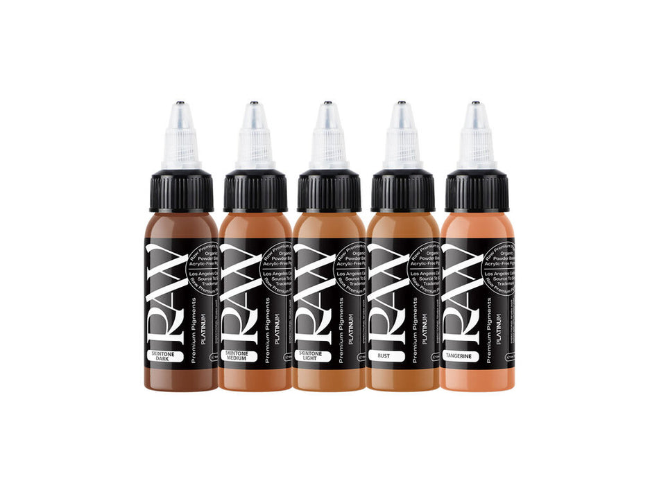 Raw Pigments EU Skintone Colour Set - 5 x 30 ml / 1 oz