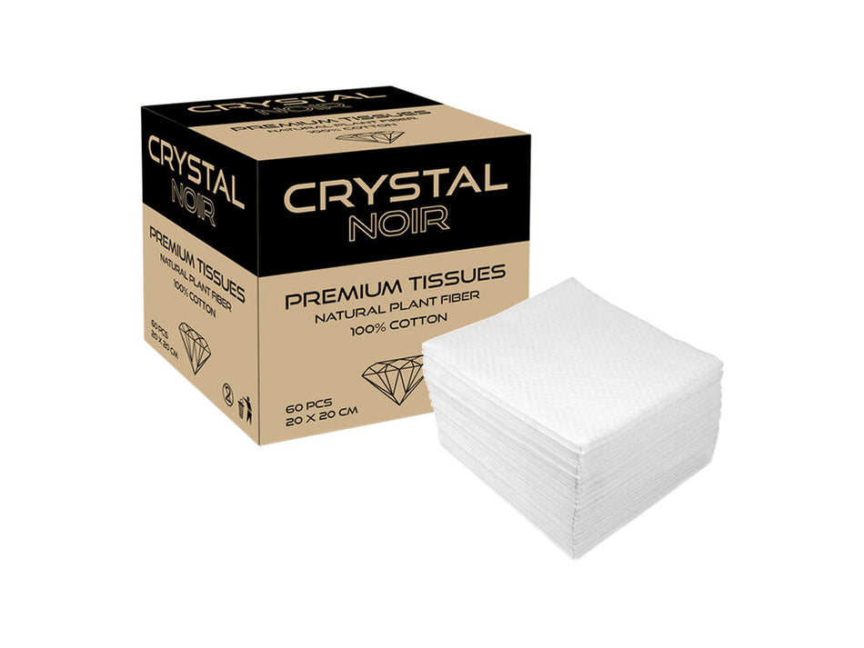 Crystal Noir - Premium Tissues - Pre-Cut - Box of 60