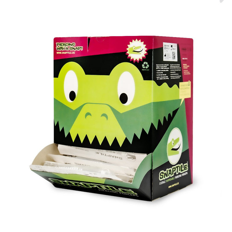 Snaptile Steril Engångstång för Piercing – Triangelformad (Svart)